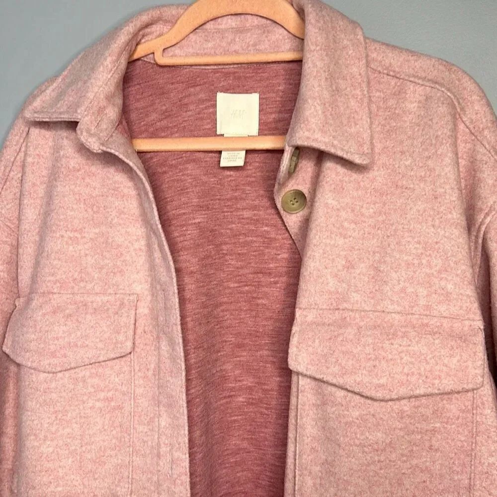 H&M Pink Button Up Shacket - Picture 7 of 10
